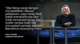 FOTO: Kata Dunia Soal Messi Tinggalkan Barcelona