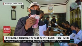 VIDEO: Pencairan Bantuan Sosial Sopir Angkutan Umum