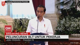 VIDEO: Presiden Jokowi Luncurkan BLT Rp600 Ribu bagi Pekerja