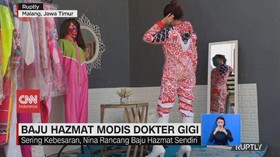 VIDEO: Dokter Gigi di Malang Membuat Baju Hazmat Modis