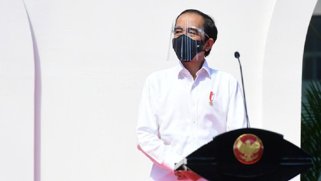 Presiden Jokowi memaparkan sejumlah bantuan yang telah diberikan di tengah pandemi virus corona.