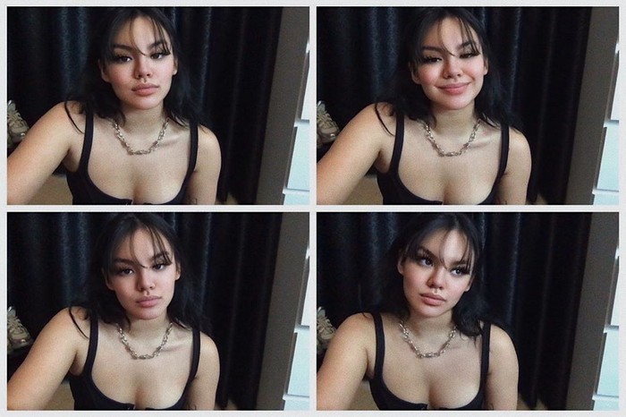 Shafa semakin terlihat mirip Kylie saat dirinya tampil dengan rambut berwarna hitam seperti dalam foto ini. Namun, tak sedikit pula netizen yang menyebutnya mirip dengan kekasih Atta Halilitar, Aurell Hermansyah. Nah, gimana menurut kamu? (Foto: www.instagram.com/shafaharris)