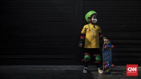 FOTO: Skateboard, Alternatif Aktivitas Anak saat Pandemi