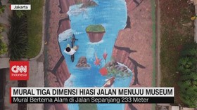 VIDEO: Mural 3D Hiasi Jalan Menuju Museum