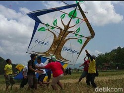 Komunitas Menanam di Pacitan Kampanye Cinta Hutan dengan Layangan