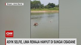 VIDEO: Asyik Selfie, Lima Remaja Hanyut di Sungai Cisadane