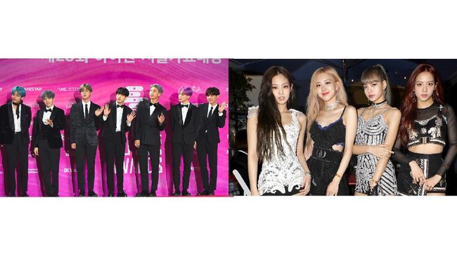 Grup asal Korea Selatan, Bangtan Boys (BTS) dan BLACKPINK mencetak sejarah baru di MTV Video Music Awards 2020 yang berlangsung Minggu (30/8).