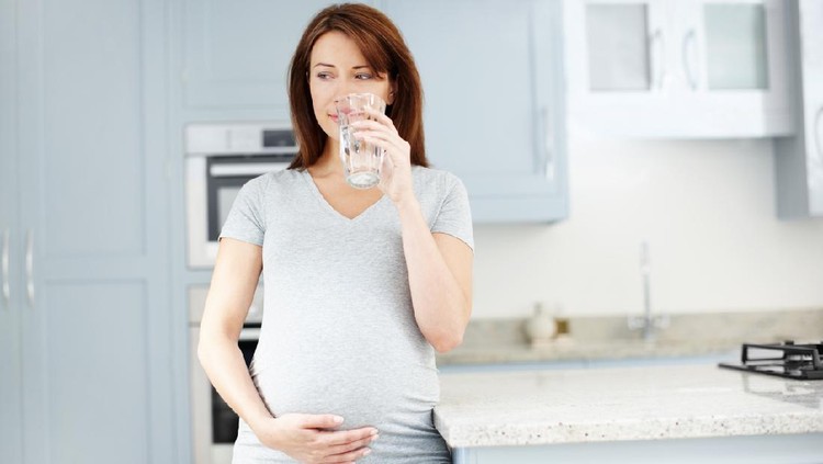 Ibu Hamil Minum Air Putih