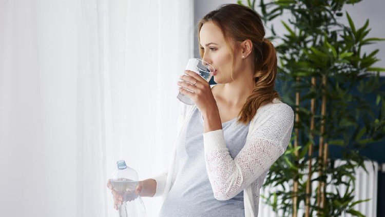 Ibu Hamil Minum Air Putih