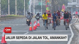 VIDEO: Jalur Sepeda di Jalan Tol, Amankah?