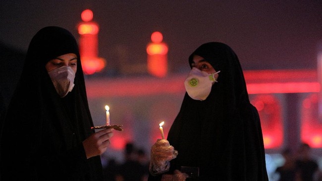 FOTO: Muslim Syiah Peringati Hari Asyura di Tengah Pandemi