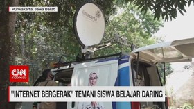 VIDEO: ''Internet Bergerak'' Temani Siswa Belajar Daring