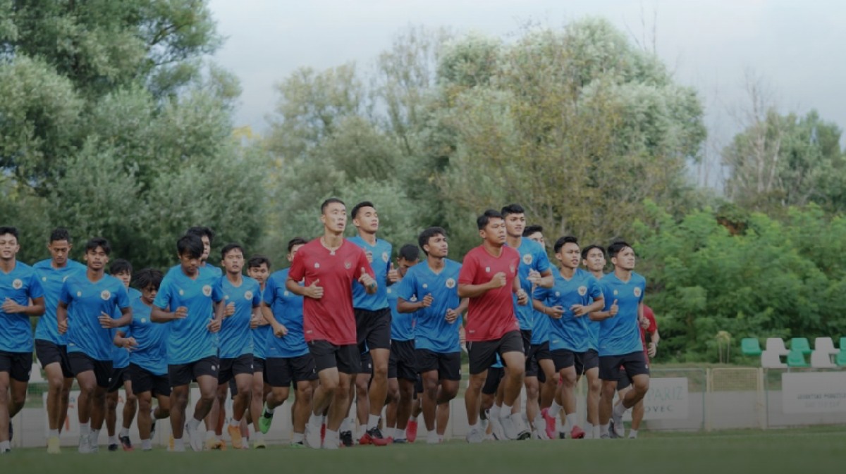 FOTO: Latihan Timnas Indonesia U-19 di Kroasia