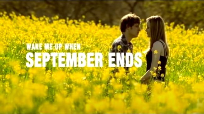 Lirik Lagu Wake Me Up When September Ends - Green Day