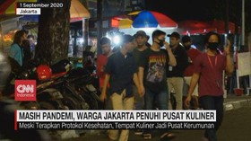 VIDEO: Masih Pandemi, Warga Jakarta Penuhi Pusat Kuliner