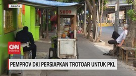 VIDEO: Pemprov DKI Persiapkan Trotoar Untuk PKL