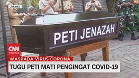 VIDEO: Tugu Peti Mati Pengingat Covid-19