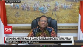 VIDEO: Mahfud MD: Kasus Djoko Tjandra Diproses Transparan