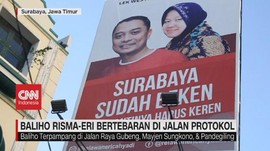 VIDEO: Baliho Risma-Eri Bertebaran di Jalan Protokol