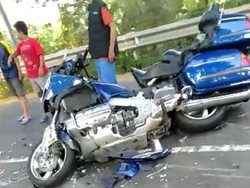 Tabrak Truk di Jombang, Harley-Davidson Ini Rusak Parah