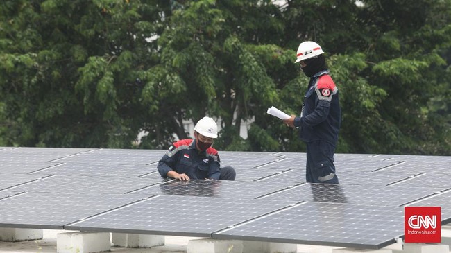 FOTO: Ratusan Panel Surya di Masjid Istiqlal