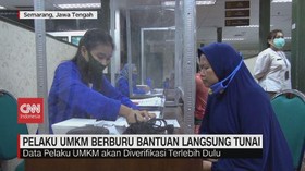 VIDEO: Pelaku UMKM Berburu Bantuan Langsung Tunai