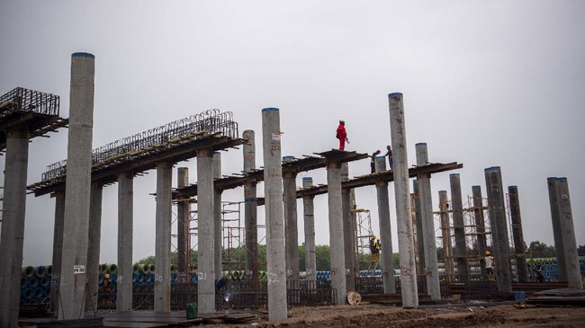 FOTO: Pembangunan Tol Indralaya-Prabumulih Mulai Dikebut