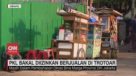 VIDEO: PKL Bakal Diizinkan Berjualan di Trotoar