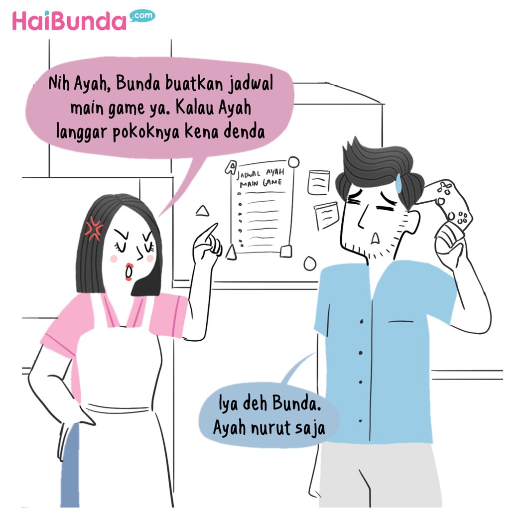 Ayah Keasyikan Main Game