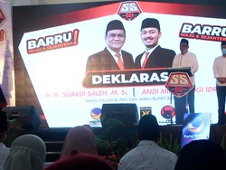 Deklarasi Cabup Petahana Barru, Massa Pendukung Banyak yang Abai Masker