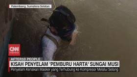 VIDEO: Kisah Penyelam 'Pemburu Harta' Sungai Musi