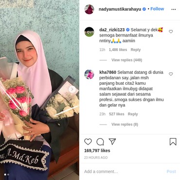 Kasihan, Ucapan Selamat Rizki DA Dicuekin Nadya Mustika