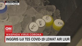VIDEO: Inggris Uji Tes Covid-19 Lewat Air Liur