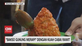 VIDEO: 'Bakso Gunung Merapi' Dengan Kuah Cabai Rawit