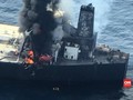 VIDEO: Kapal Tanker Terbakar di Sri Lanka, Satu Orang Hilang