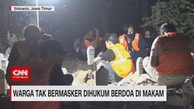 VIDEO: Warga Tak Bermasker Dihukum Berdoa di Makam