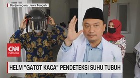 VIDEO: Helm 'Gatot Kaca' Pendeteksi Suhu Tubuh