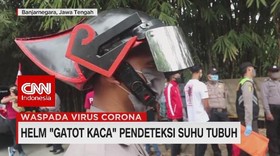 VIDEO: Helm Gatot Kaca Pendeteksi Suhu Tubuh