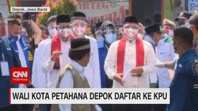 VIDEO: Wali Kota Petahana Depok Daftar ke KPU