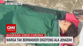VIDEO: Warga Tak Bermasker Digotong ala Jenazah