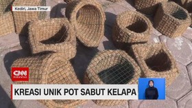 VIDEO: Kreasi Unik Pot Sabut Kelapa