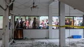FOTO: Ledakan Maut di Masjid Bangladesh Ledakan diduga akibat kebocoran gas terjadi di sebuah masjid di distrik Narayanganj, Bangladesh, menewaskan 24 orang.