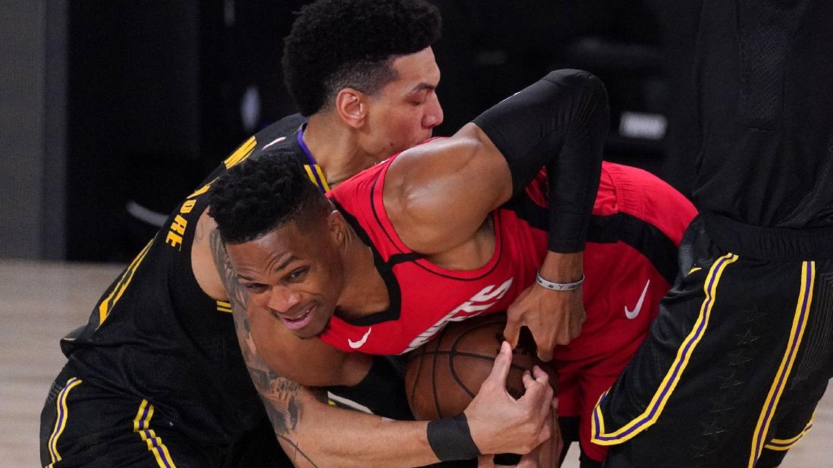 FOTO: Lakers Samakan Kedudukan Lawan Rockets