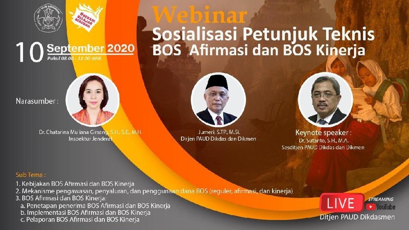 Kementerian Pendidikan dan Kebudayaan (Kemendikbud) melalui Direktorat Jenderal PAUD