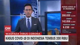 VIDEO: Kasus Covid-19 di Indonesia Tembus 200 Ribu