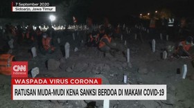 VIDEO: Tak Pakai Masker, Disanksi Berdoa di Makam Covid-19