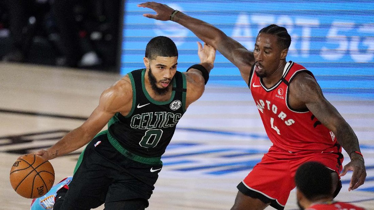 FOTO: Boston Celtics Bungkam Raptors di Gim Kelima