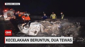 VIDEO: Kecelakaan Beruntun, Dua Tewas