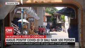 VIDEO: Kasus Positif Covid-19 di Bali Naik 100%