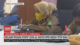 VIDEO: Pegawai Positif Covid-19, Kantor DPRD Medan Tetap Buka